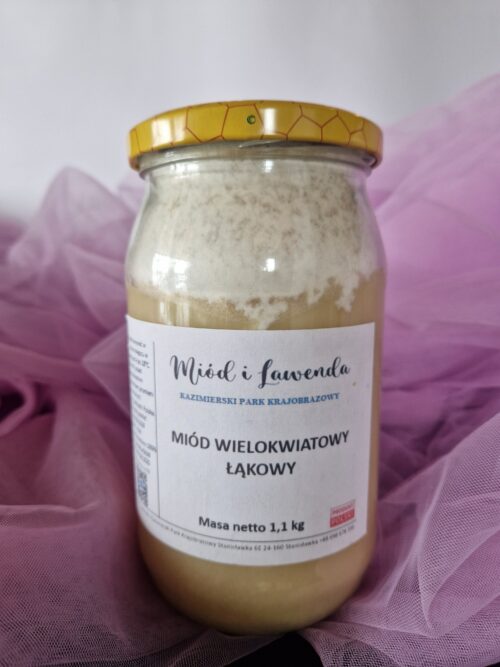Miód wielokwiatowy łąkowy | Miód i Lawenda -1.1kg netto